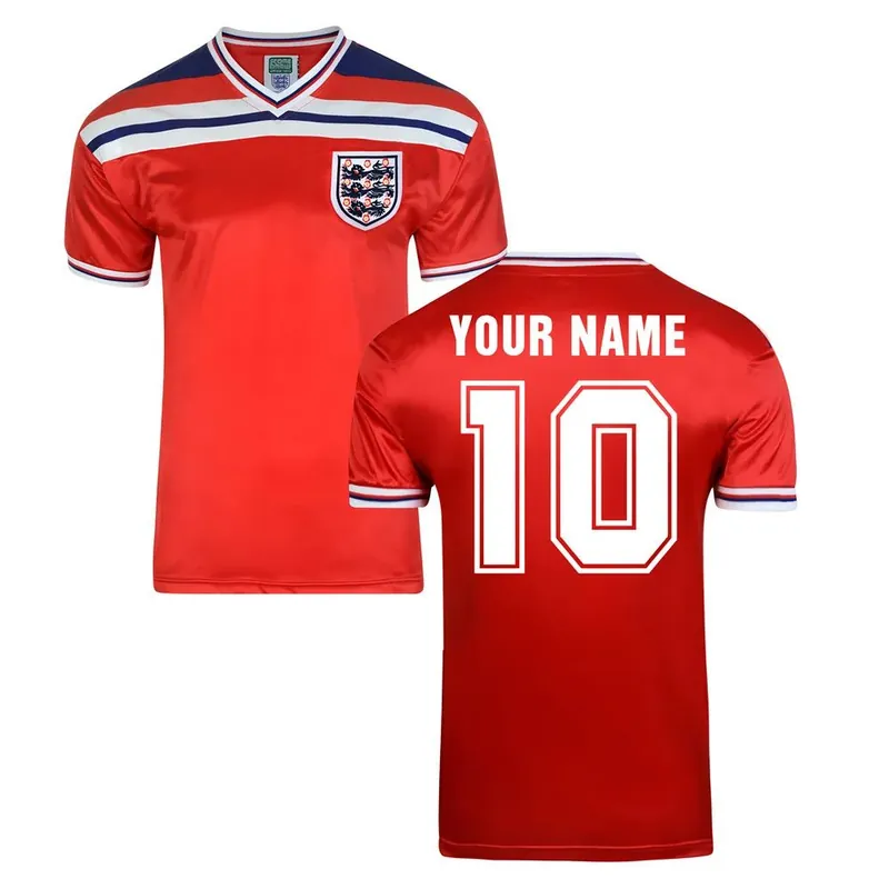 Mens Score Draw World Cup 1982 Away Shirt Your Name - England
