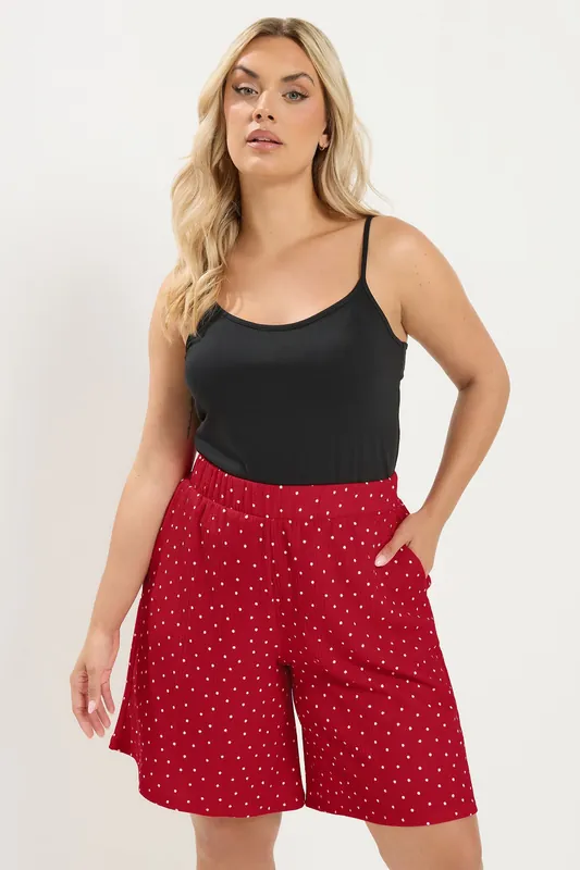 Polka Dot Crinkle Shorts - Yours