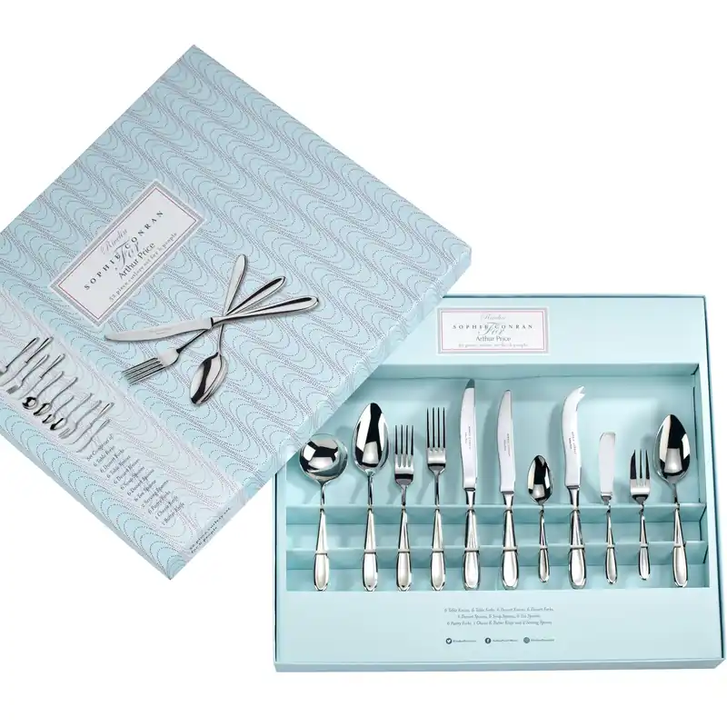 Sophie Conran 'Rivelin' Stainless Steel 52 Piece 6 Person Boxed Cutlery Set - Arthur Price