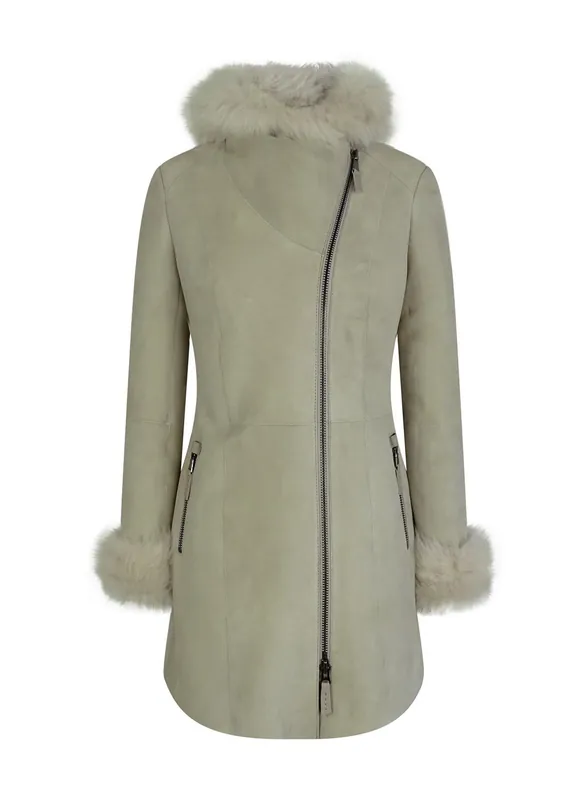 Toscana Sheepskin Suede Hood Jacket - TruClothing