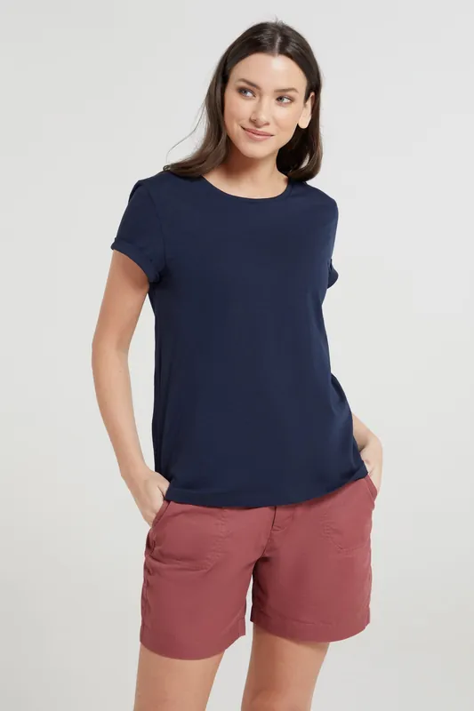Bude' Breathable Lightweight Short Sleeve Relaxed Fit Cotton T-Shirt