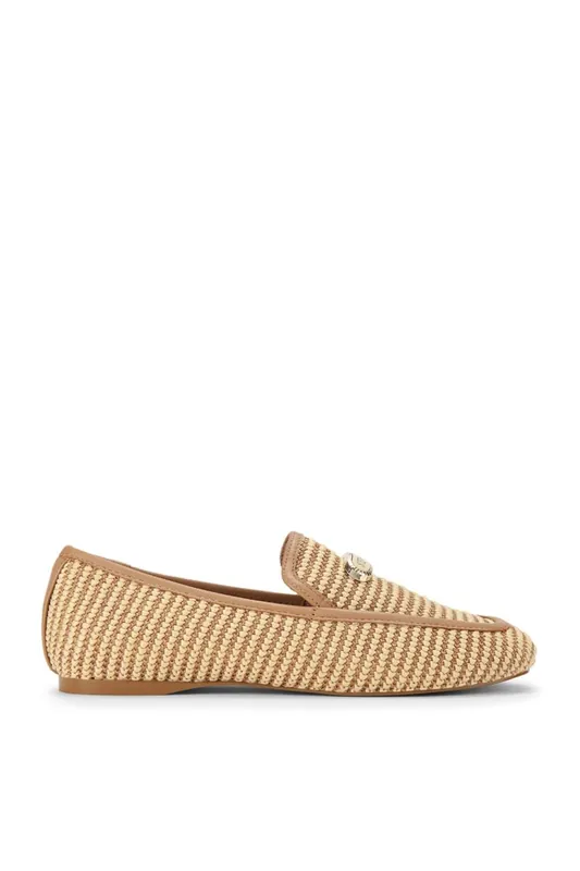 Ridgeview Beige Raffia' Flats - STEVE MADDEN