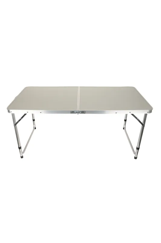 Lightweight Adjustable Height Sturdy Rectangular Outdoor Folding Table - Mountain Warehouse