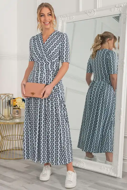 Genesis Wrap Front Maxi Dress - Jolie Moi