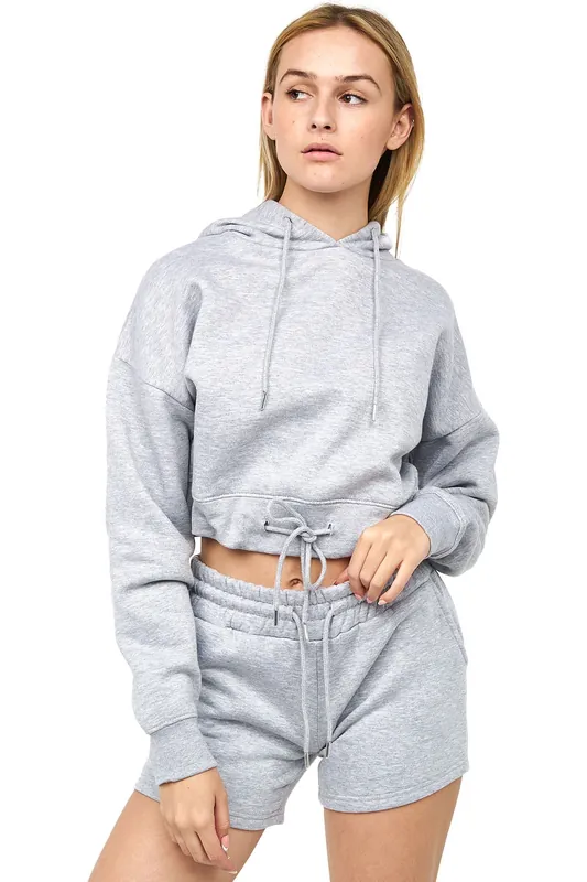 Danica Crop Hoodie - Juice