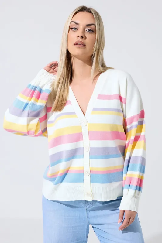 Stripe Knitted Cardigan - Yours