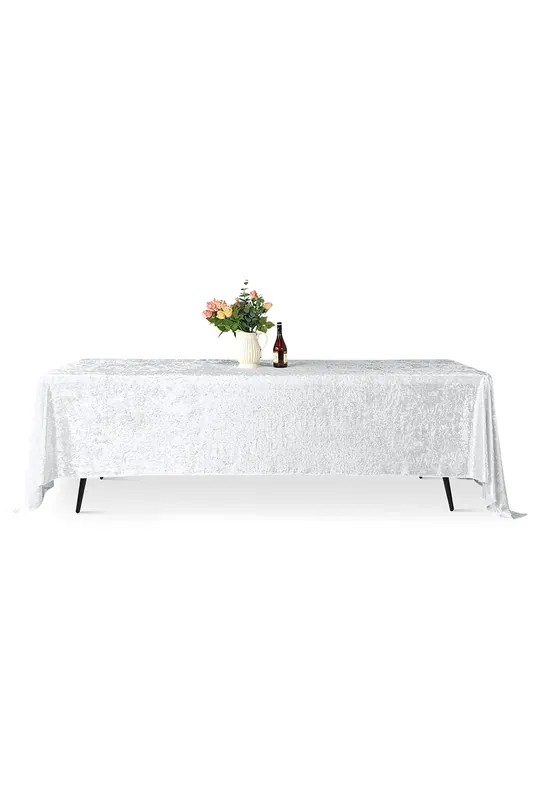 Diamond Velvet Rectangle Tablecloth - 70 x 144 Inch
