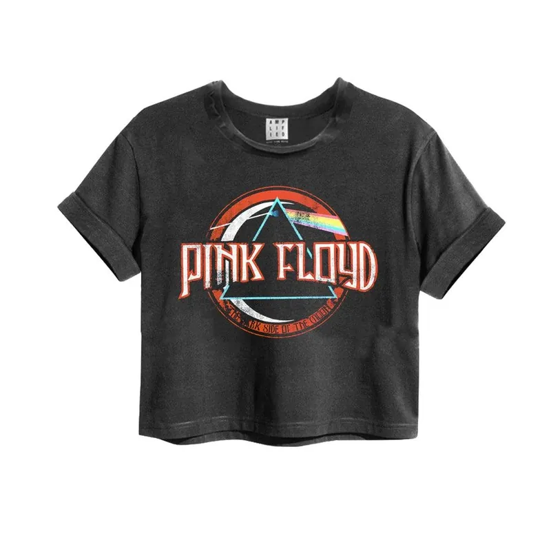 On The Run Pink Floyd Crop T-Shirt