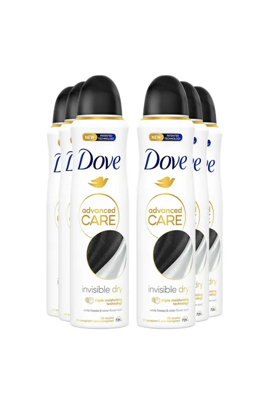 'Antiperspirant' Advanced Care 72H Deodorant for Women, 6x 150ml - Dove