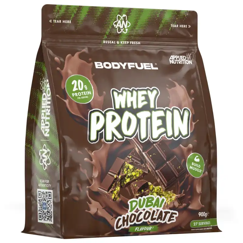 BodyFuel™ Whey Protein Powder - Dubai Chocolate - 27 Servings