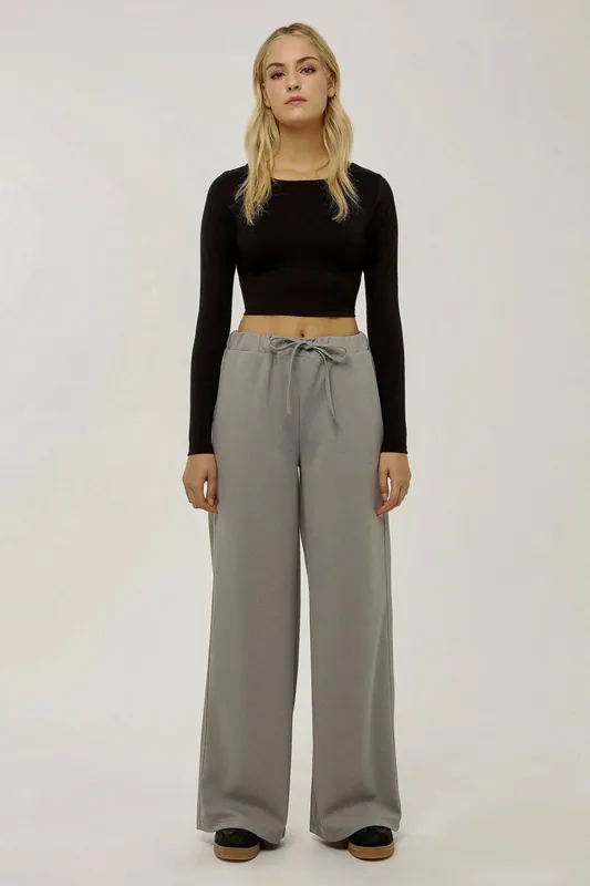 High Waist Wide Leg Sweatpants - Hiccup
