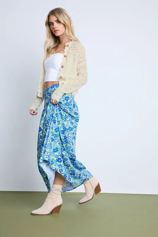 Petite Floral Maxi Skirt - PixieGirl