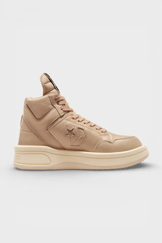 Rick Owens DRKSHDW TURBOWPN Mid Beige Cave - Converse