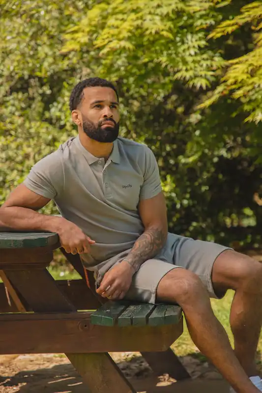 2-Piece Polo Shirt and Shorts Outfit Set