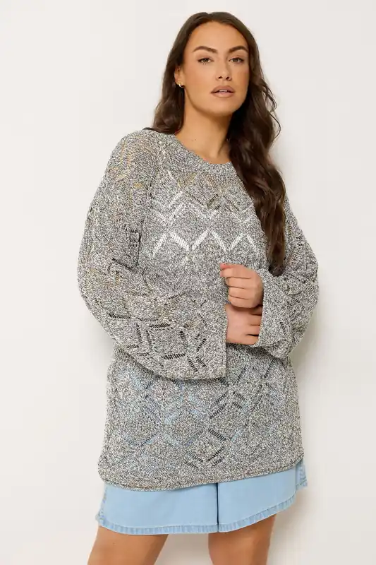 Pointelle Knitted Jumper - Yours