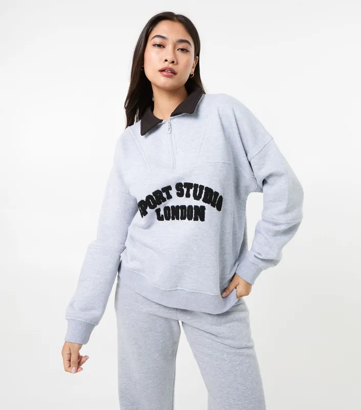 Sports Studio Half Zip Sweat - Pink Vanilla