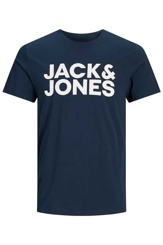 Men's Logo T-Shirt Navy Blazer Classic O-Neck Short Sleeve