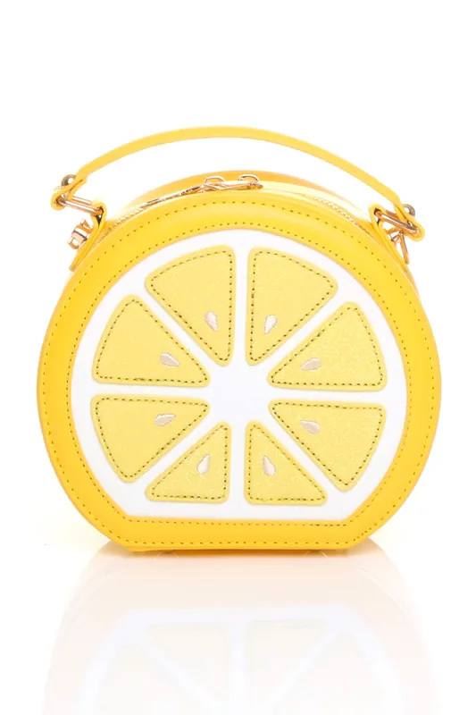 Novelty Citrus Fruit Lemon Crossbody Canteen Bag - AJVANI