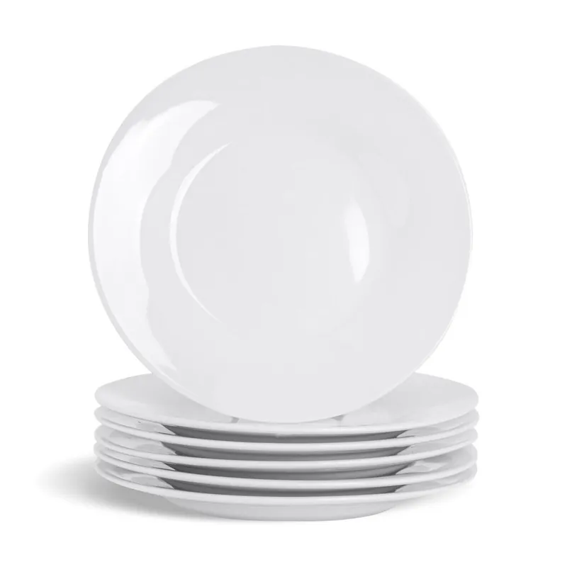 Dinner Plates Porcelain 6 Piece Set 10.4" - Glim & Glam