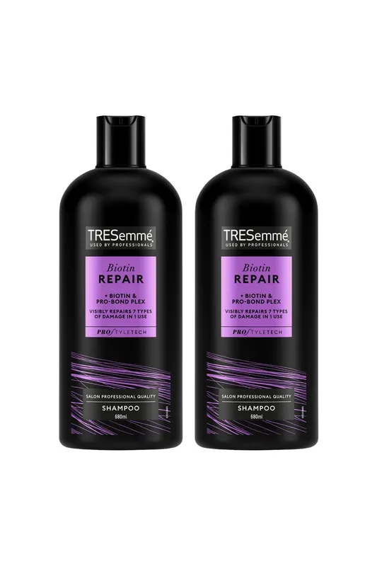 'Shampoo' Biotin Repair Visibly Repairs 7 Types of Damage 2 Pack of 680ml - Tresemme