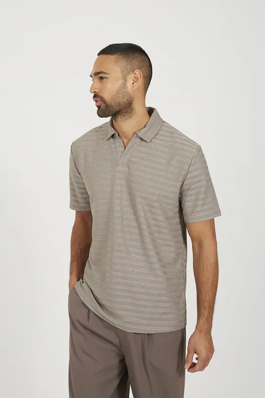 Trophy Neck Polo Shirt - Brave Soul