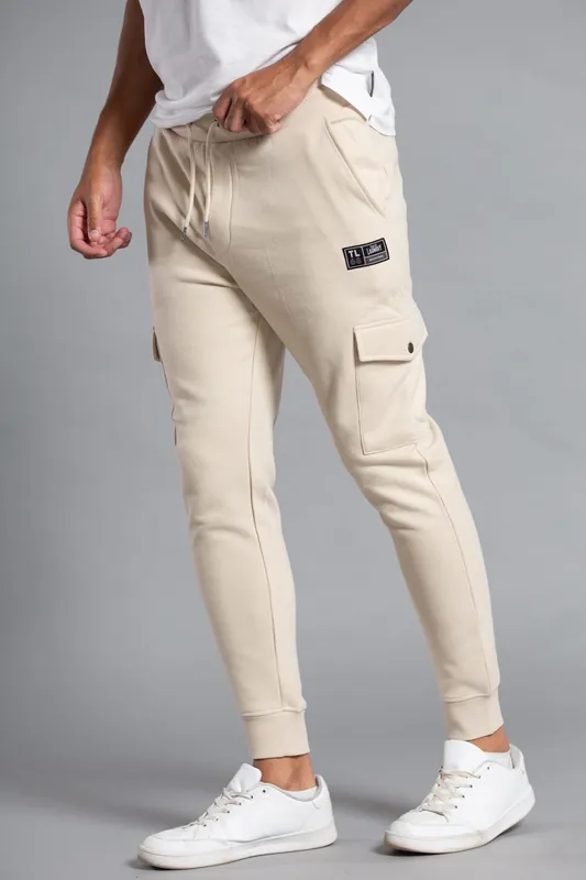 Cotton Blend Joggers with Cargo-Style Pockets