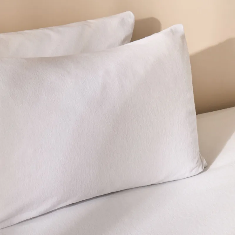 2 Pack Essential Brushed Cotton Soft Housewife Pillowcases - OHS