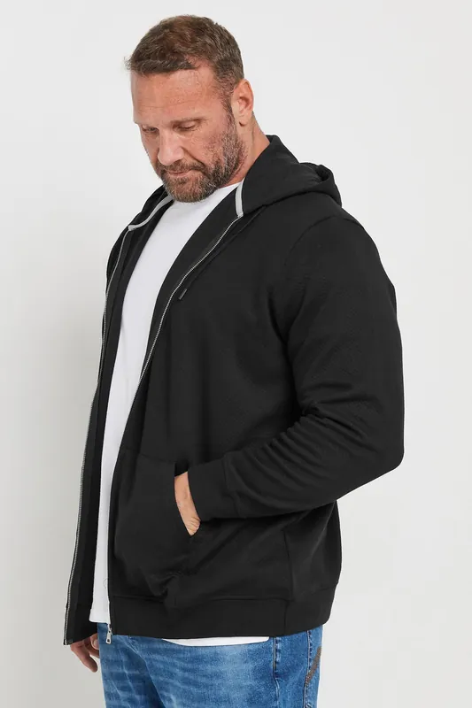 Zip Through Diamond Quilted Hoodie - BadRhino