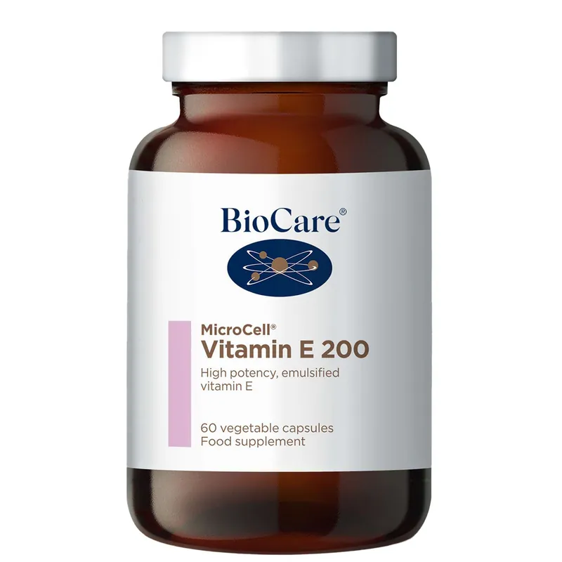 MicroCell Vitamin E 200iu x 60 Capsules - BioCare