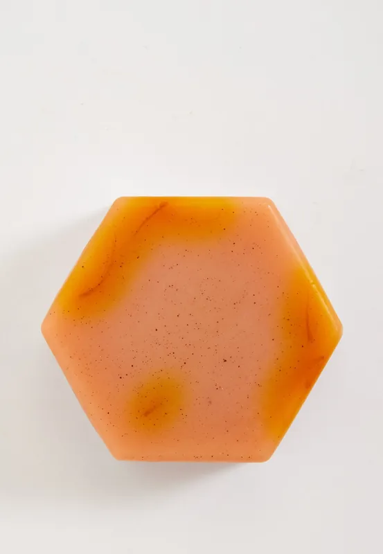 Saffron Hexagonal Handmade Soap - Liquorish