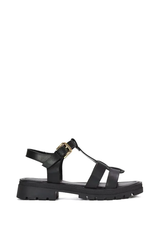Maddison' Chunky Gladiator Sandals With Ankle Strap - XY London