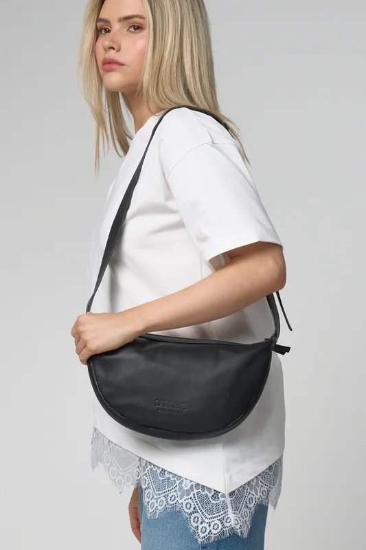Real Leather Cross-Body Bag