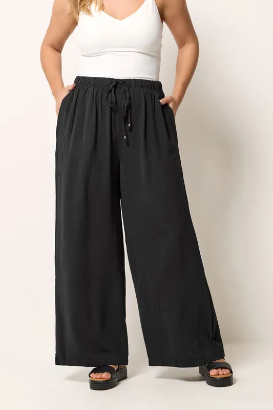 Twill Wide Leg Trousers - Yours