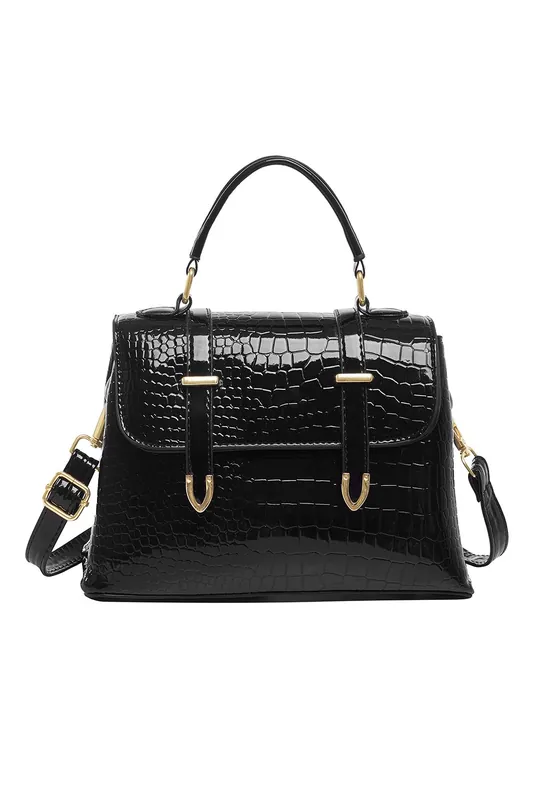 Classic Croc-Style Handbag