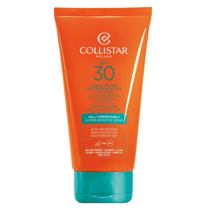 Active Protection Tanning Cream for Sensitive Skin SPF30 150ml - Collistar
