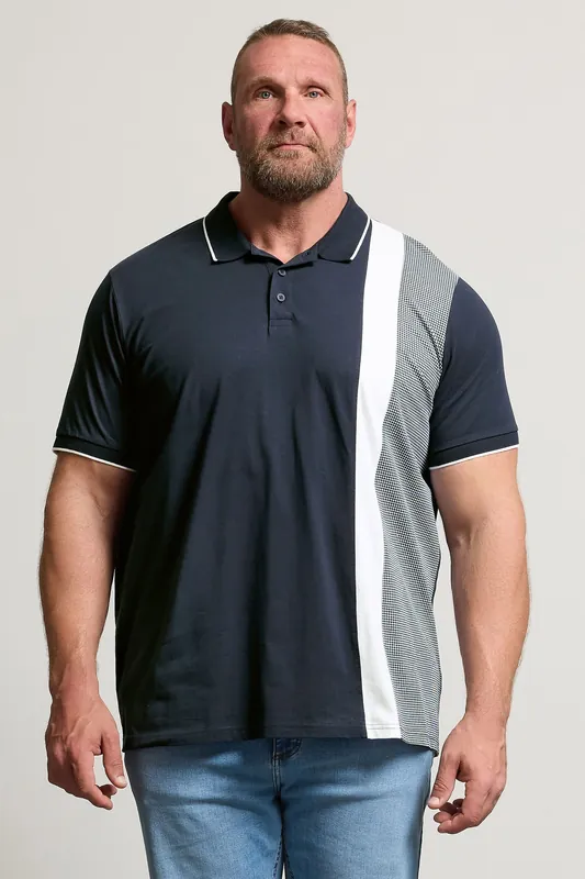 Cut & Sew Tipped Polo Shirt - BadRhino