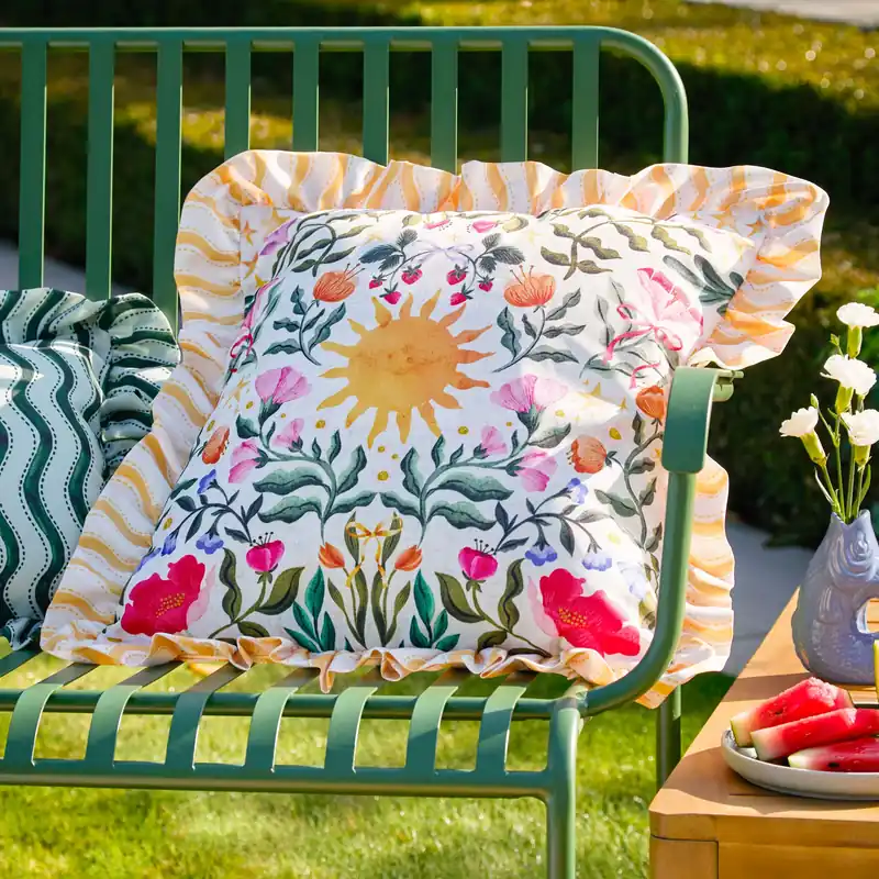 Summer Solstice Water-Resistant Outdoor Cushion