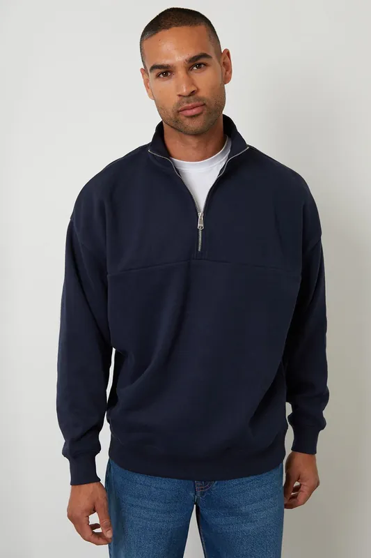 Half Zip Sweatshirt - Threadbare