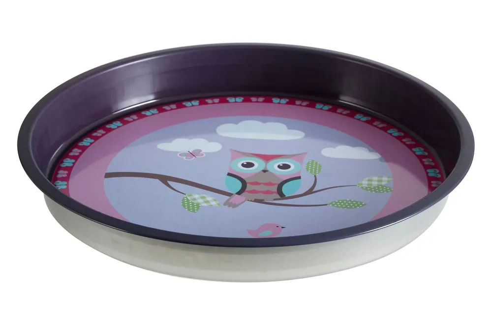 Practical Happy Owls Serving Tray, Versatile Large Serving Plate, Spill Resitant Dinner Tray For Kitchen - Orsina