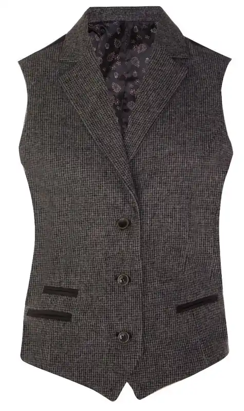 Tweed 1920s Herringbone Waistcoat - Infinity Leather