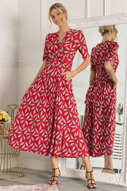 Coleen Printed Jersey Maxi Dress - Jolie Moi