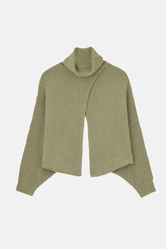 Turtleneck Long Sleeve Sweater - Hiccup