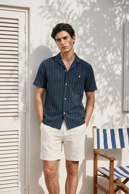 Striped Short-Sleeve Shirt
