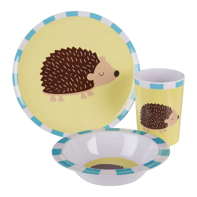 Vibrant Kids Harry Hedgehog Dinner Set, Durable Children Dining Set, Compact Harry Hedgehog Dining Set - Orsina