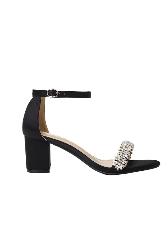 Ankle Strap Open Toe Block Heels Pumps Sandals - MODISHION