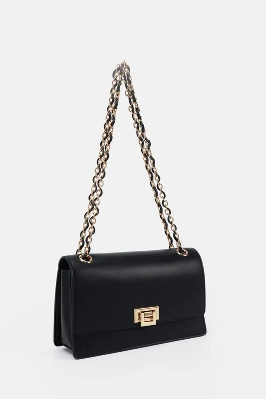 APPREHEND Chain Flap Medium Shoulder Bag - Novo