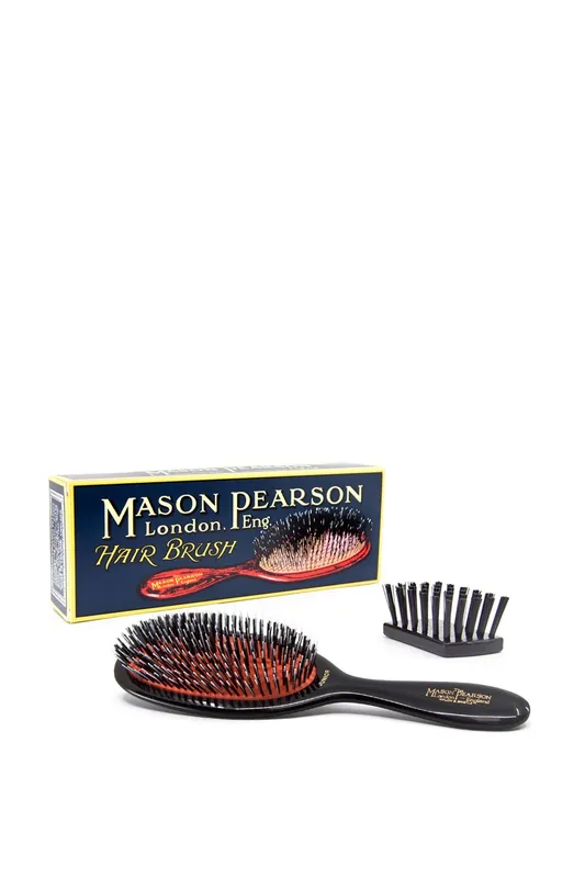 Medium Bristle & Nylon Junior Hair Brush - Mason Pearson