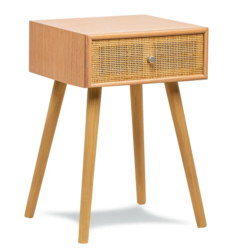 Bedside Table Night Stand Scandinavian Wooden Drawer - Nordlys