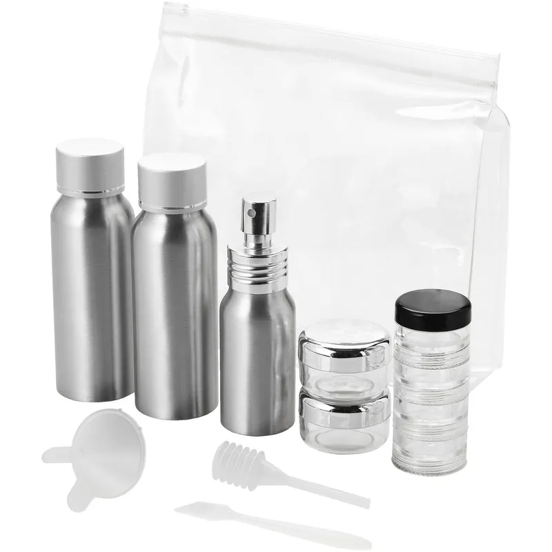 Frankfurt Airline Approved Alu Travel Bottle Set Pack of 2 - Bullet