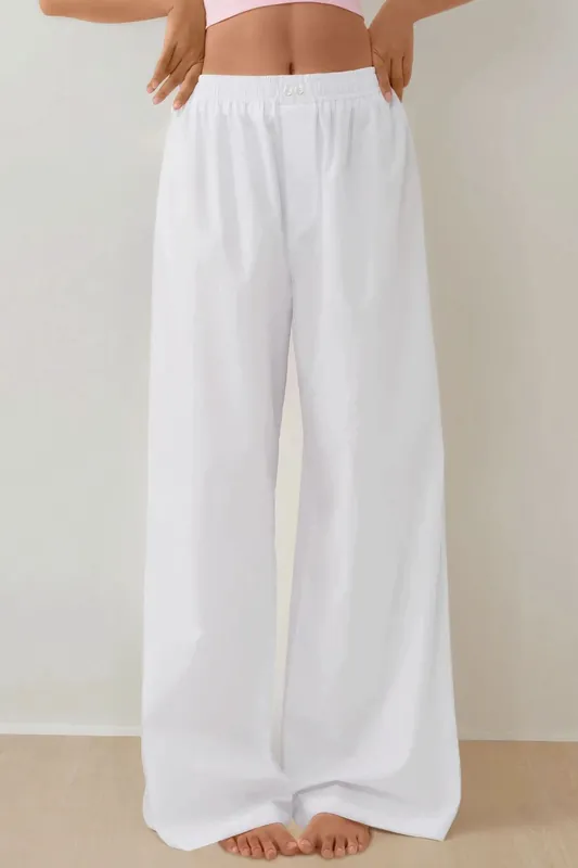 High Waist Relaxed Fit Lounge Bottoms - Hiccup